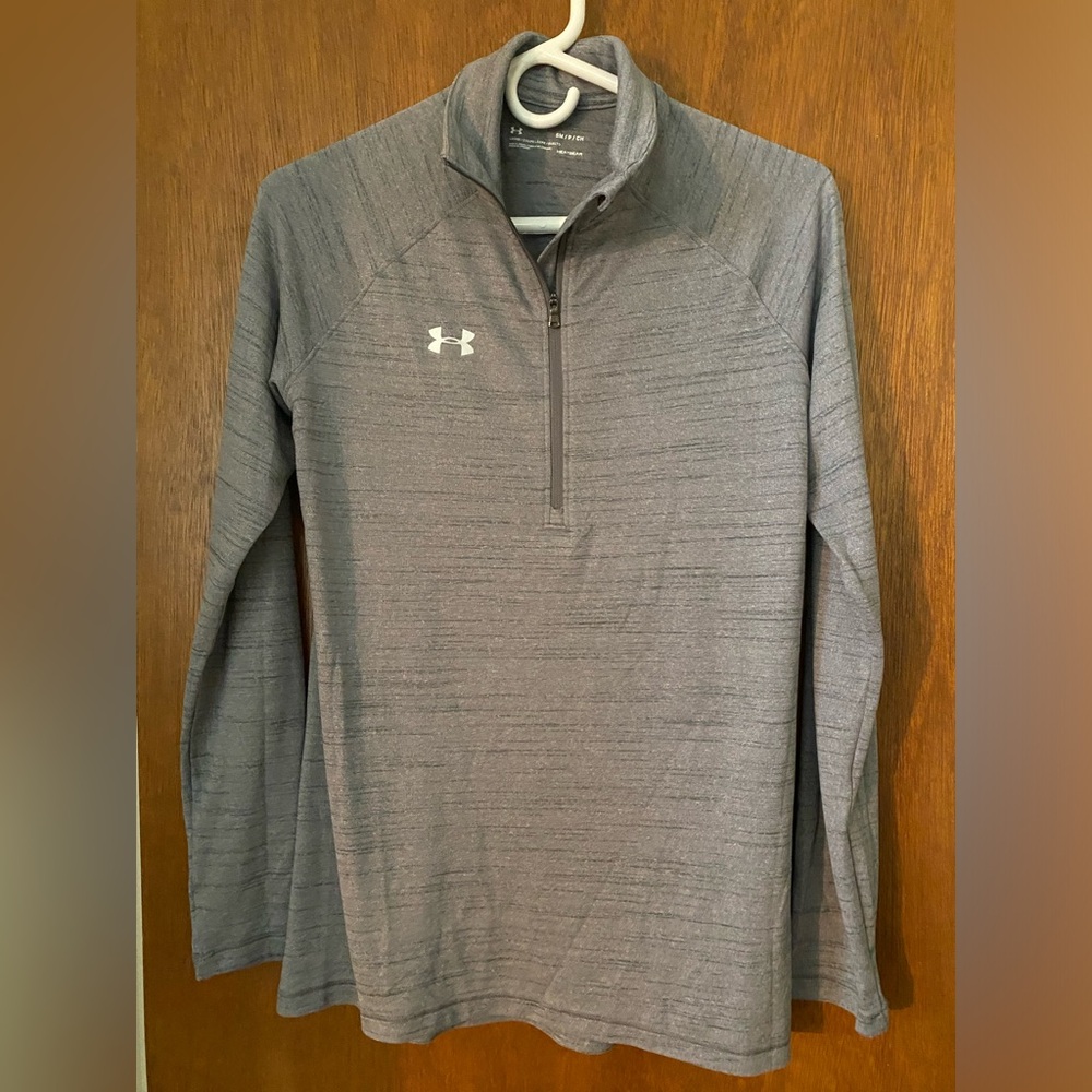 UNDER ARMOUR Gray Quarter Zip Turtle Neck Men’s Small